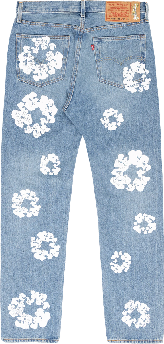 denim tears dress Denim Tears "The Cotton Wreath" Jeans Light Wash – STVTEMENT