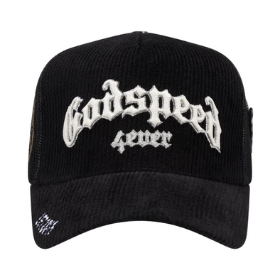 Godspeed "Forever" Trucker Hat Black Corduroy