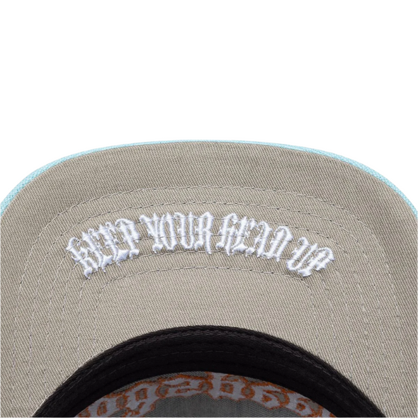 Godspeed "Forever" Trucker Hat Black/Light Blue/Orange