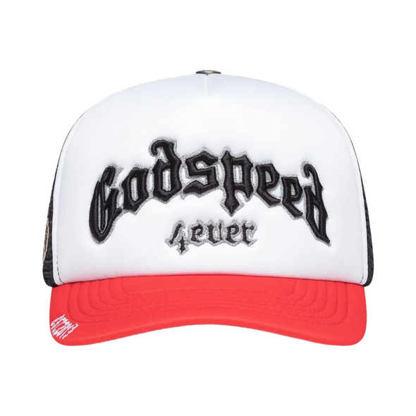 Godspeed "Forever" Trucker Hat Black/Red