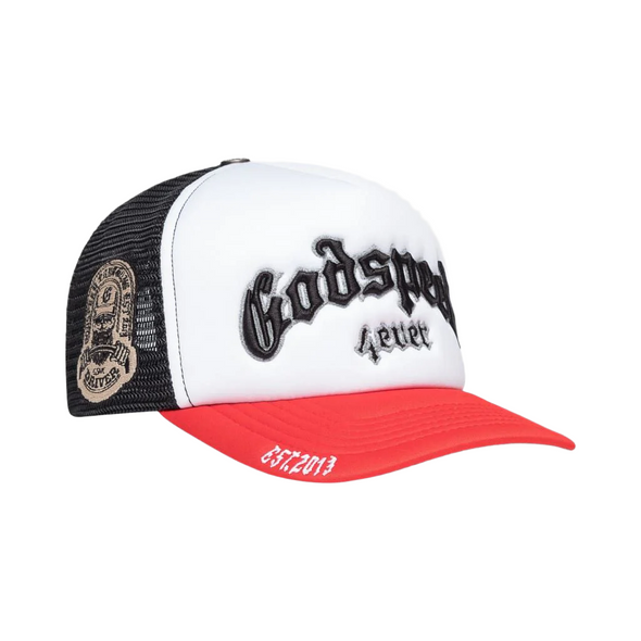 Godspeed "Forever" Trucker Hat Black/Red