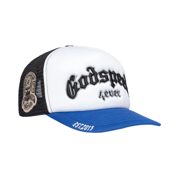 Godspeed "Forever" Trucker Hat Black/Royal