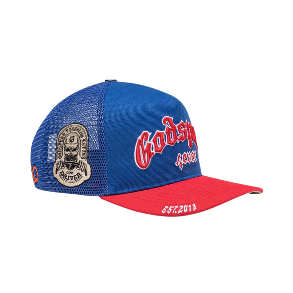 Godspeed "Forever" Trucker Hat Blue/Red