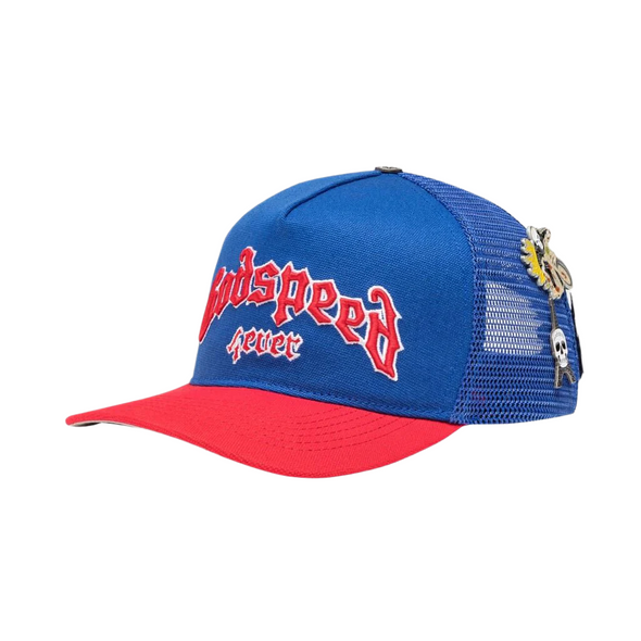 Godspeed "Forever" Trucker Hat Blue/Red