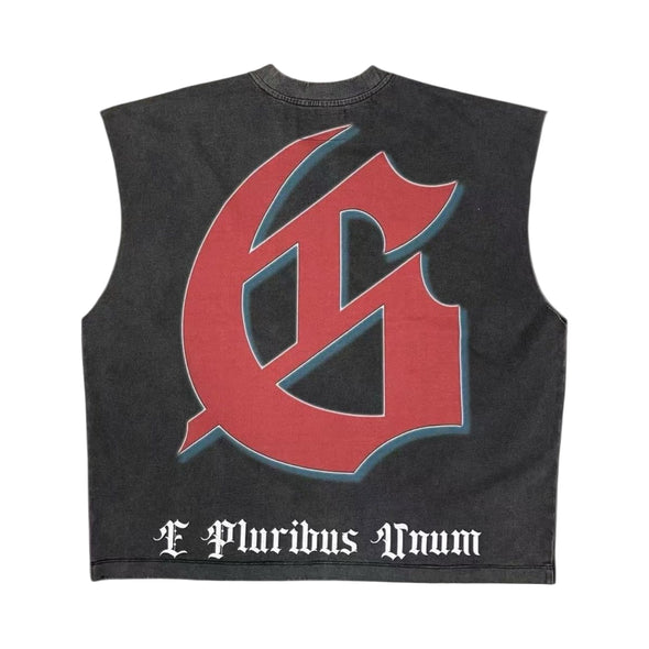 Godspeed "Checkmate" Sleeveless Tee Black Wash
