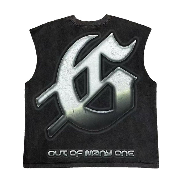 Godspeed "Sunken Liberty 2" Sleeveless Tee Black Wash