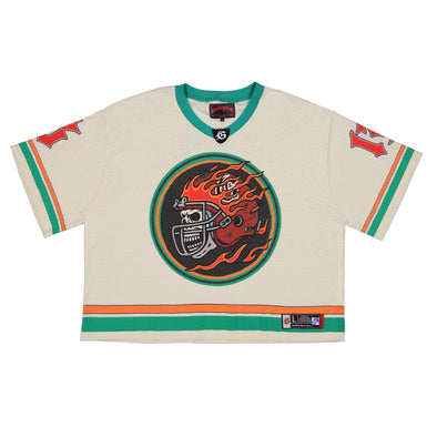 Godspeed "First Down" Jersey Bone/Teal/Orange