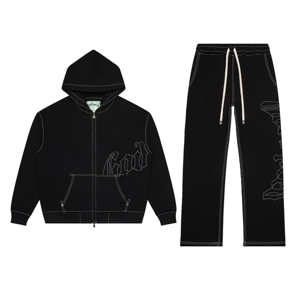 Godspeed "OG Logo Stitched" Sweatsuit V2 Black