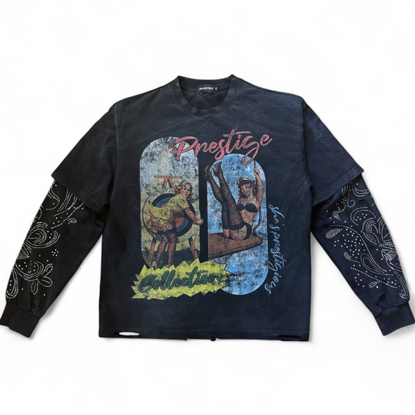 Prestige "She's Prestigious" L/S Tee Black