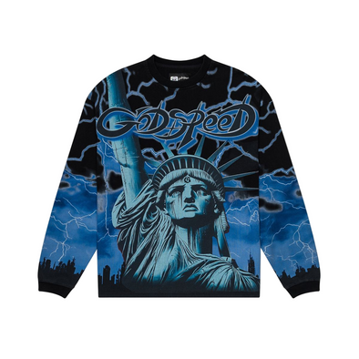 Godspeed "Voltage" L/S Tee  Black/Blue