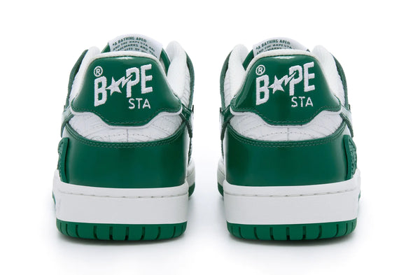 A Bathing Ape SK8 Sta "Green White Patent"
