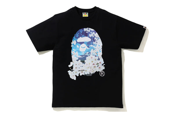 BAPE x Sakura "Photo Ape Head" Tee Black (2024)