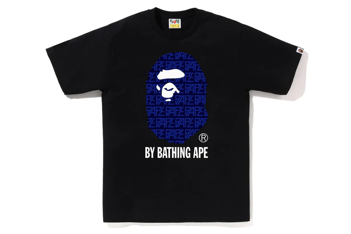 black and blue bape shirt