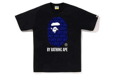 BAPE "Blue Monogram" By Bathing Ape Tee Black