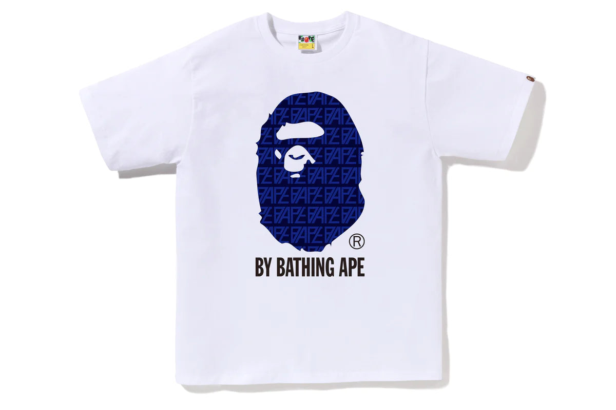 BAPE "Blue Monogram" By Bathing Ape Tee White STVTEMENT BAPE "Blue Monogram" By Bathing Ape Tee White STVTEMENT