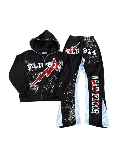 Floor 914 "All Star" Sweat Suit Set MJ Rhinestone
