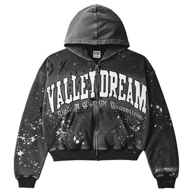 Vale Forever "Black Paint" Zip Up Black