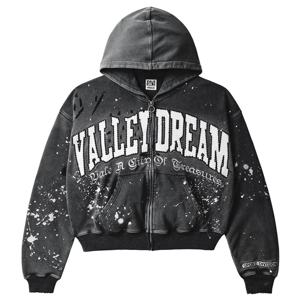 Vale Forever "Black Paint" Zip Up Black