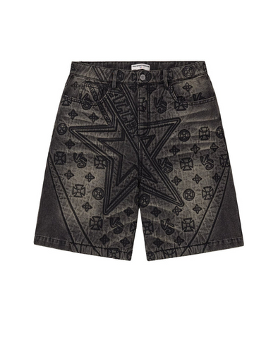 Vale Forever "Spade" Denim Jorts Black