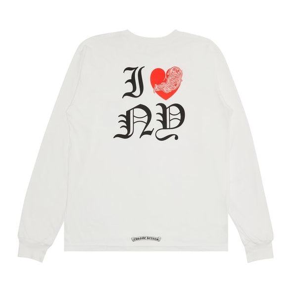 Chrome Hearts "I Heart NY" L/S Tee White