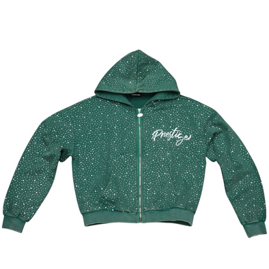 Prestige "Diamond" Zip Up hoodie Green