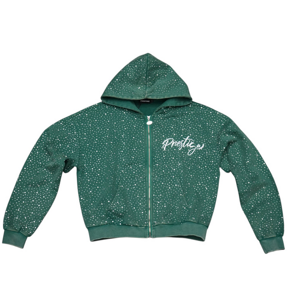 Prestige "Diamond" Zip Up hoodie Green