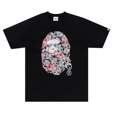 BAPE x Tamagotchi "Ape Head" Tee Black/Multi