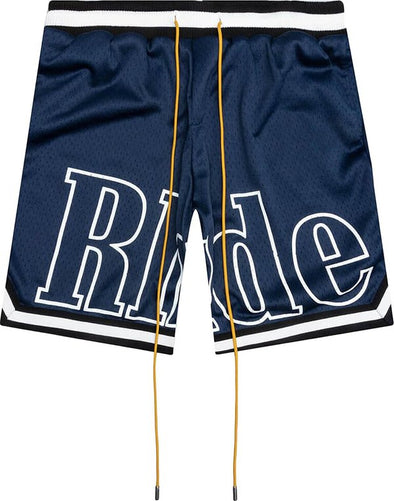 Rhude "Court Logo" Shorts Navy