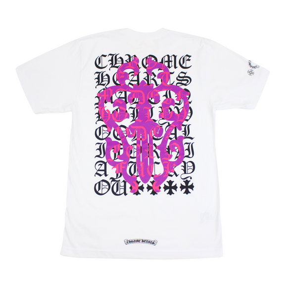 Chrome Hearts "Eye Chart Dagger" Tee White