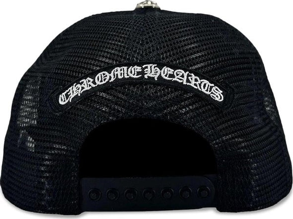 Chrome Hearts "Camo Triple Cross" Trucker Hat Black