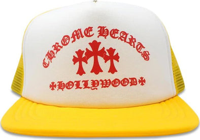 Chrome Hearts "Hollywood King Taco" Trucker Hat Yellow