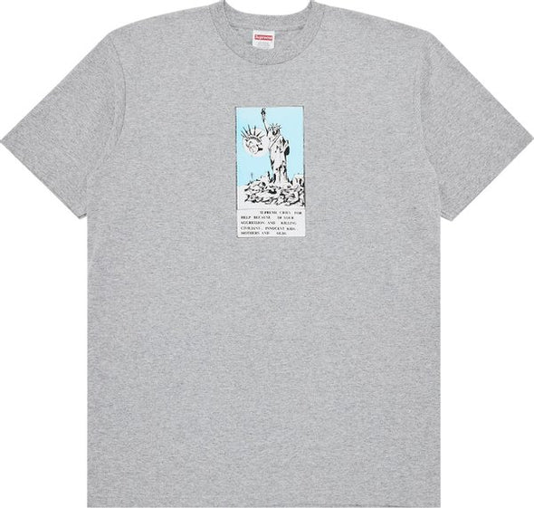 Supreme "Liberty" Tee Heather Grey