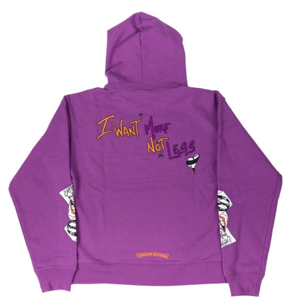 Chrome Hearts x Matty Boy "I Want More Not Less" Hoodie Purple