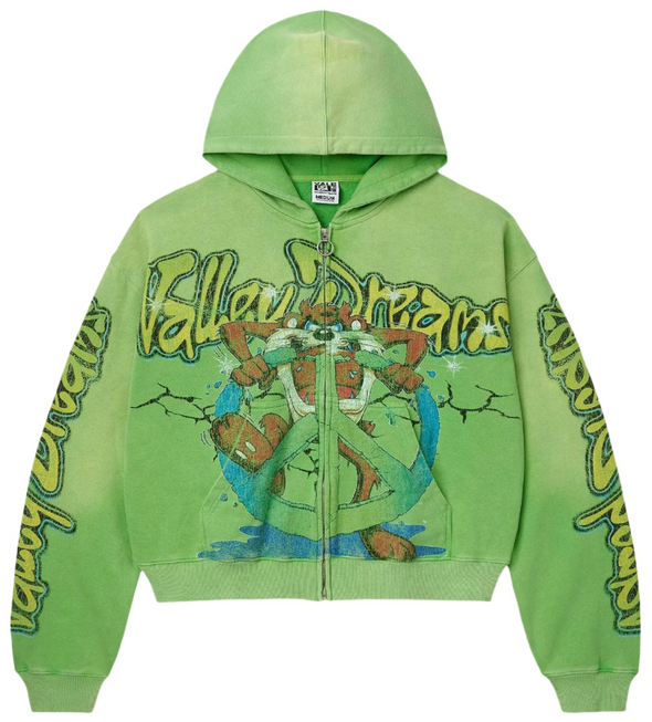 Vale Forever "Taz" Zip up Hoodie Green