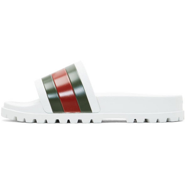 Gucci "Pursuit" Trek Slide White