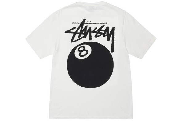Stussy "8 Ball" Tee White