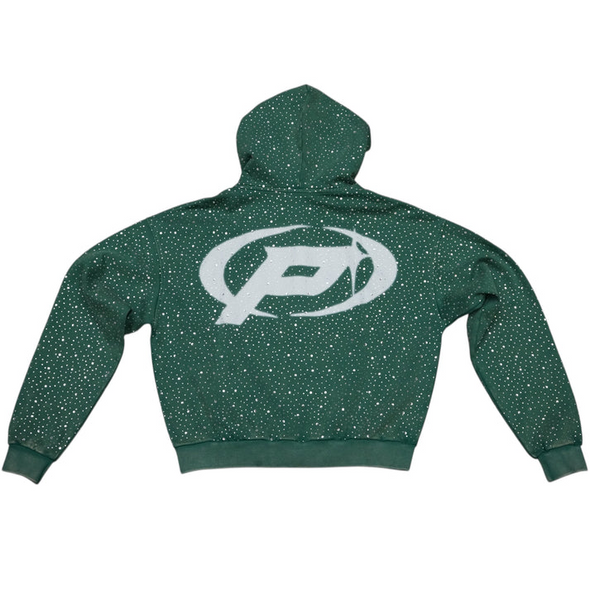 Prestige "Diamond" Zip Up hoodie Green