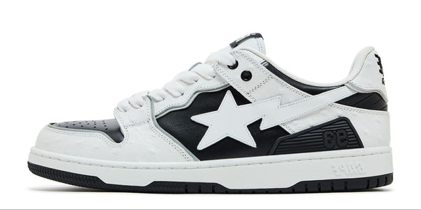 A Bathing Ape SK8 Sta #1 "Ostrich Pack White Black"