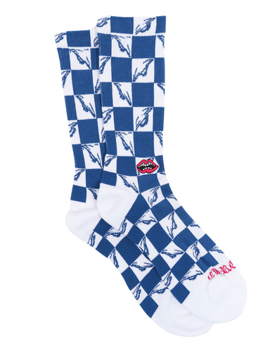 Chrome Hearts "Matty Boy 99 Eyes" Socks Blue