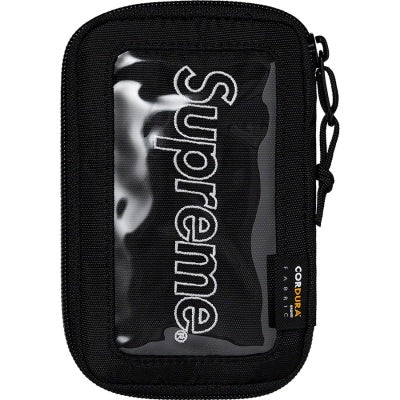 Supreme Small Zip Wallet/Pouch (Black)