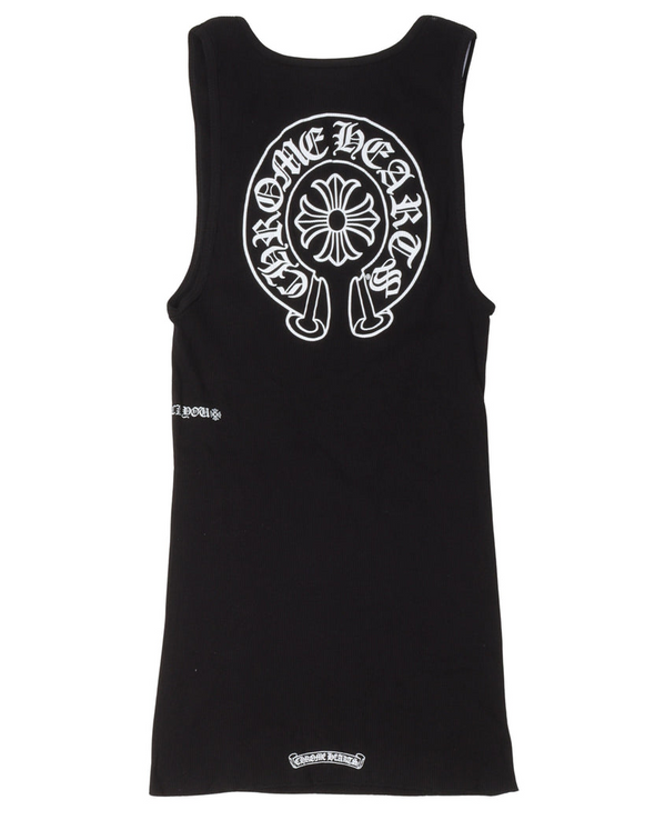 Chrome Hearts "Horseshoe Logo" Tank Top Black