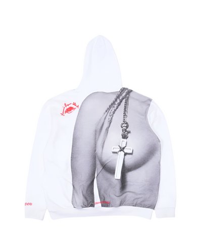 Chrome Hearts "Laurie Lynn Stark Signature Stamp" Hoodie White