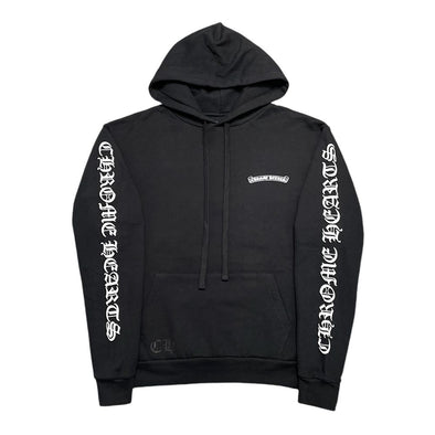 Chrome Hearts "Scroll Script" Hoodie Black