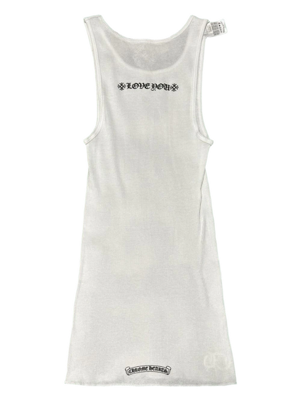 Chrome Hearts "Love You" Tank Top White