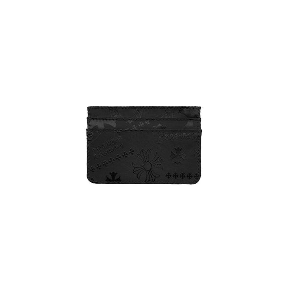 Chrome Hearts "Nylon Tonal Monogram” Card Holder Black