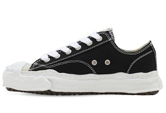 Maison Mihara Yasuhiro "Hank OG Sole Canvas Low" Black