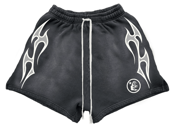 Hellstar Studios "Flame" Sweatshorts Black