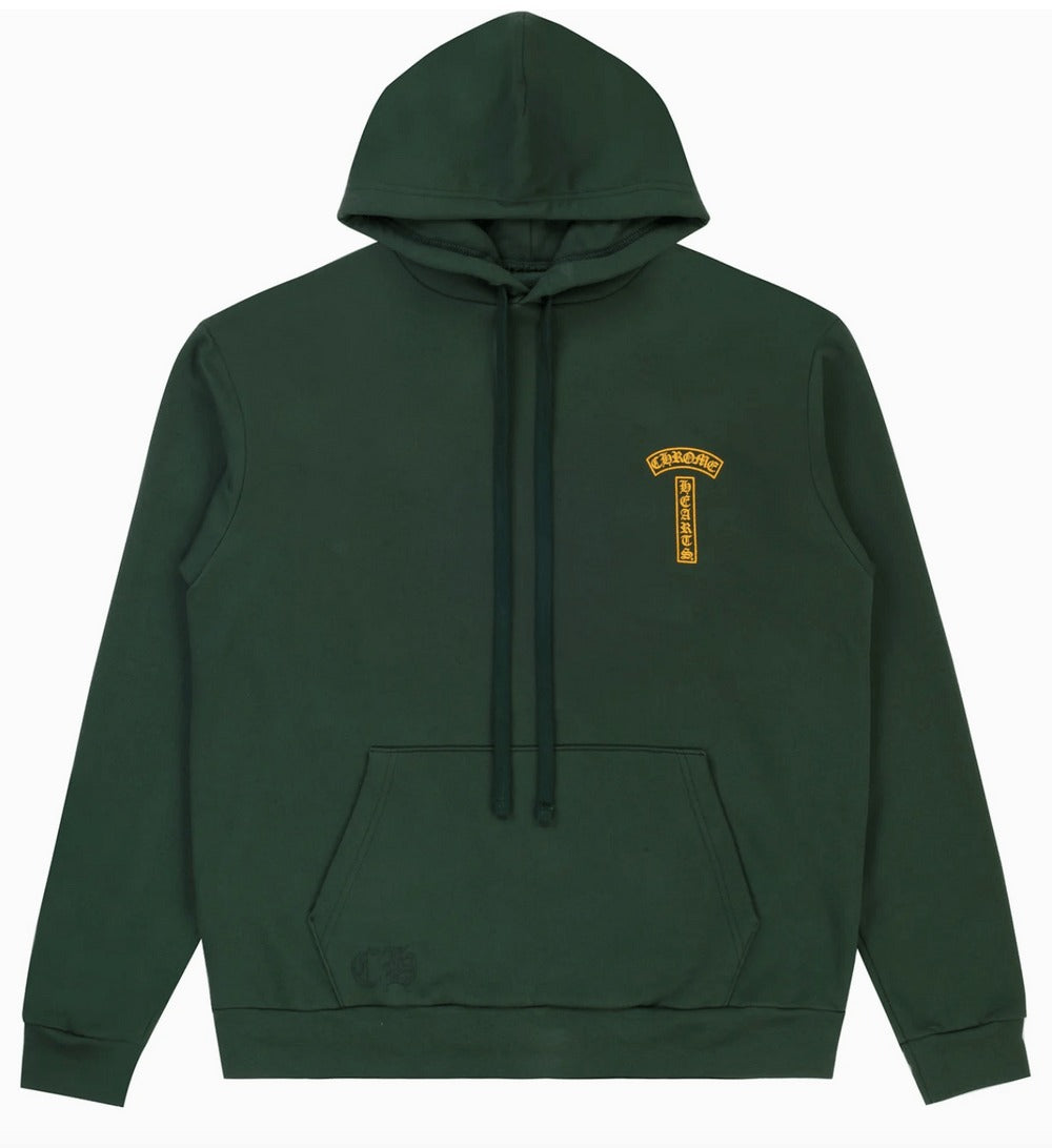 25SS◆CHROME HEARTS◆グリーン TBAR パーカー Green/Orange Chrome Hearts 