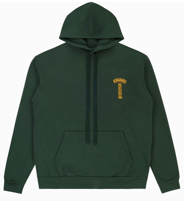 Chrome Hearts "T-Bar" Hoodie Green/Orange