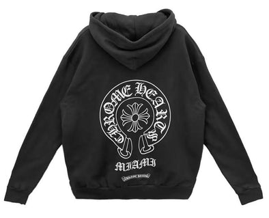 Chrome Hearts "Miami Exclusive" Zip Up Hoodie Black